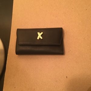 Paloma Picasso Black Leather Key Chain Holder